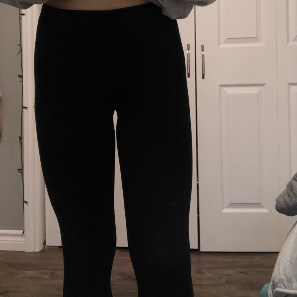 Black garage leggings